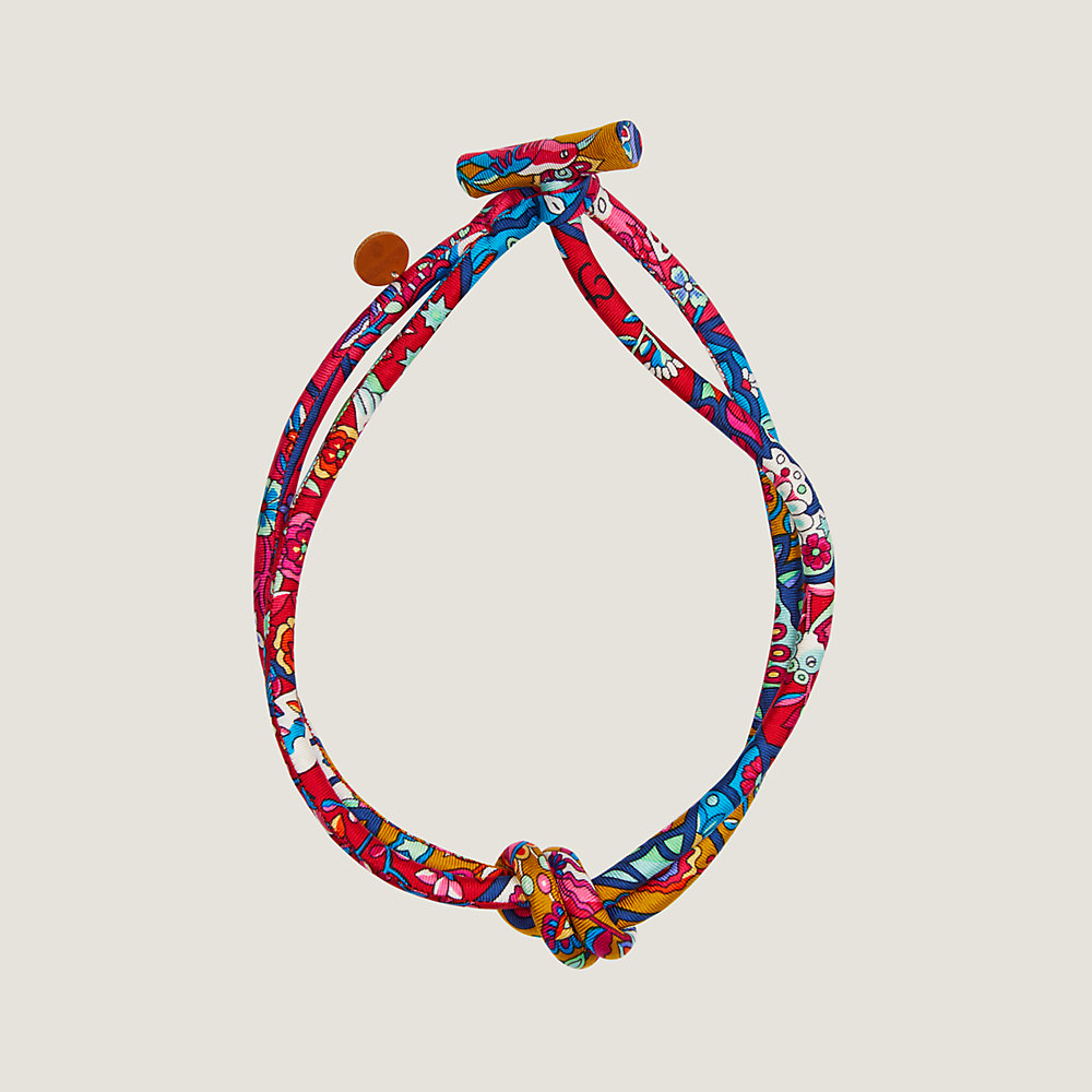 Double knot silk necklace | Hermès Finland